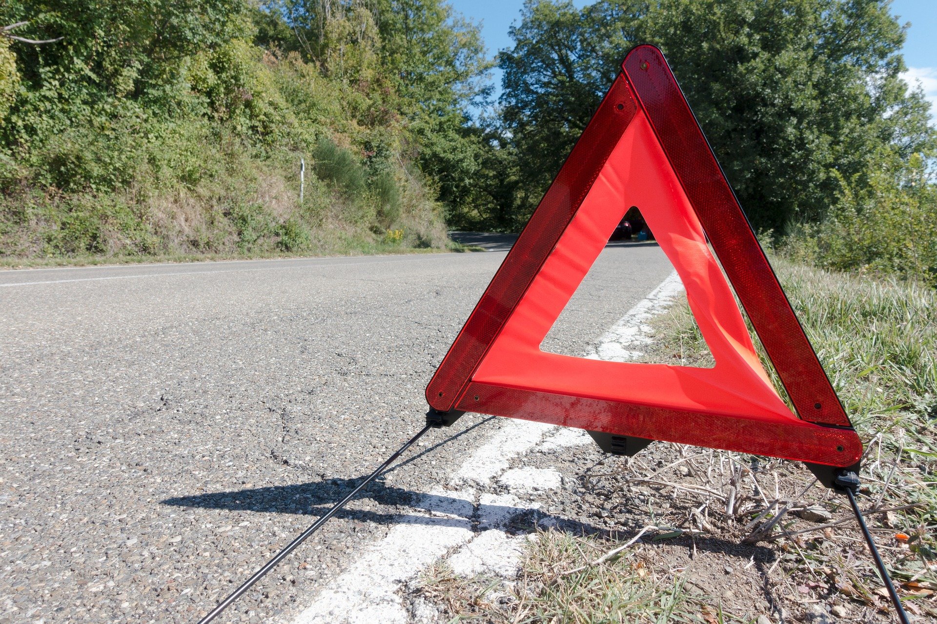 Pexels Pannendreieck auf Straße