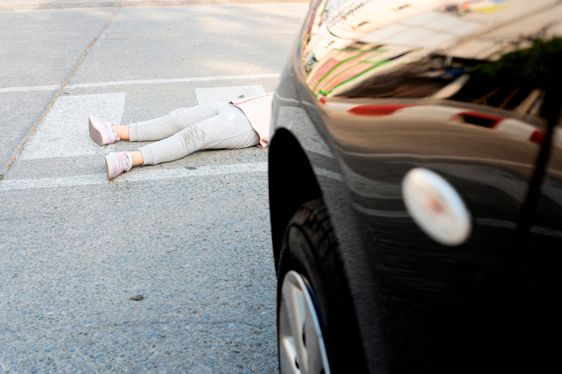 iStock/jittawit.21 Unfallsituation mit Kind vor Auto